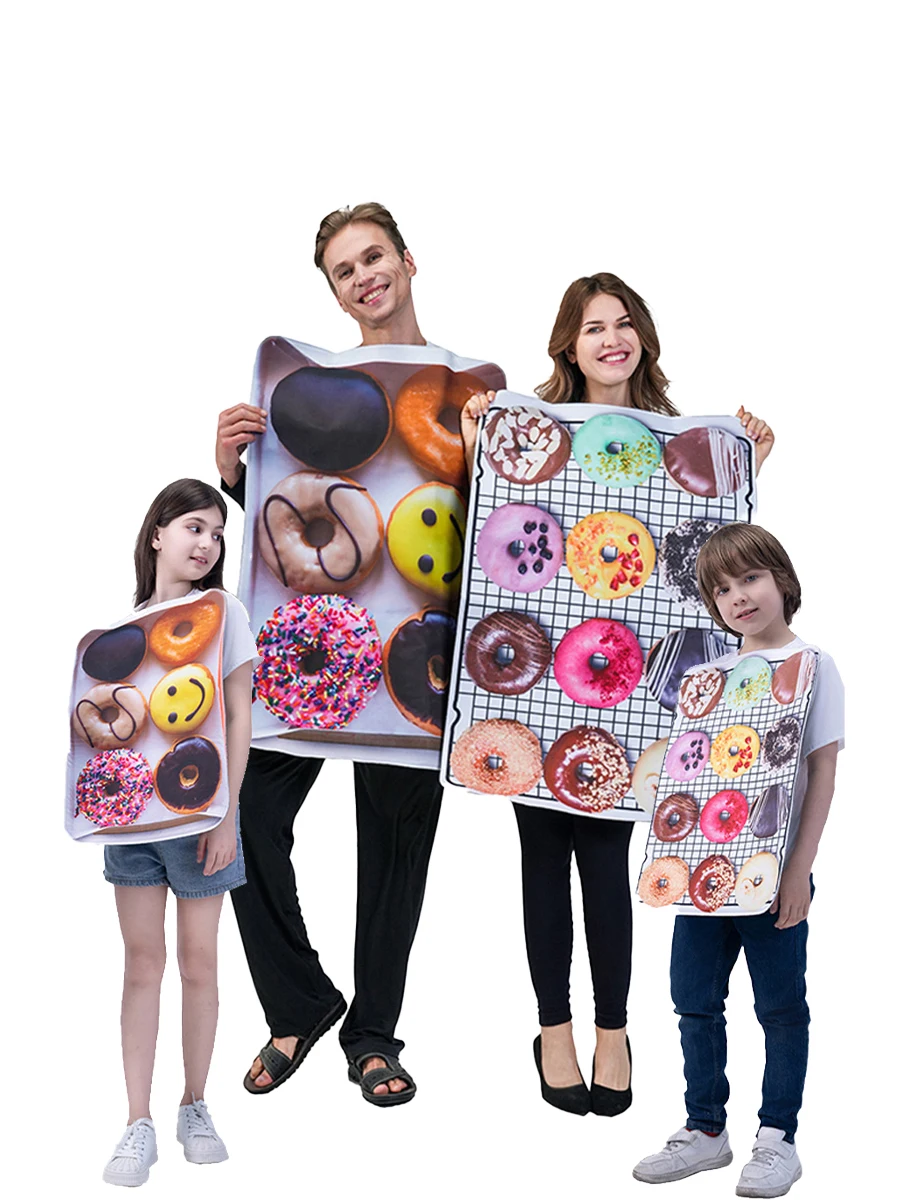 Adult and Children's Unisex Funny Donut Costume, Family Gathering Parody Food COS Party Performance Costume
Adult and Children's Unisex Funny Donut Costume, Family Gathering Parody Food COS Party Performance Costume