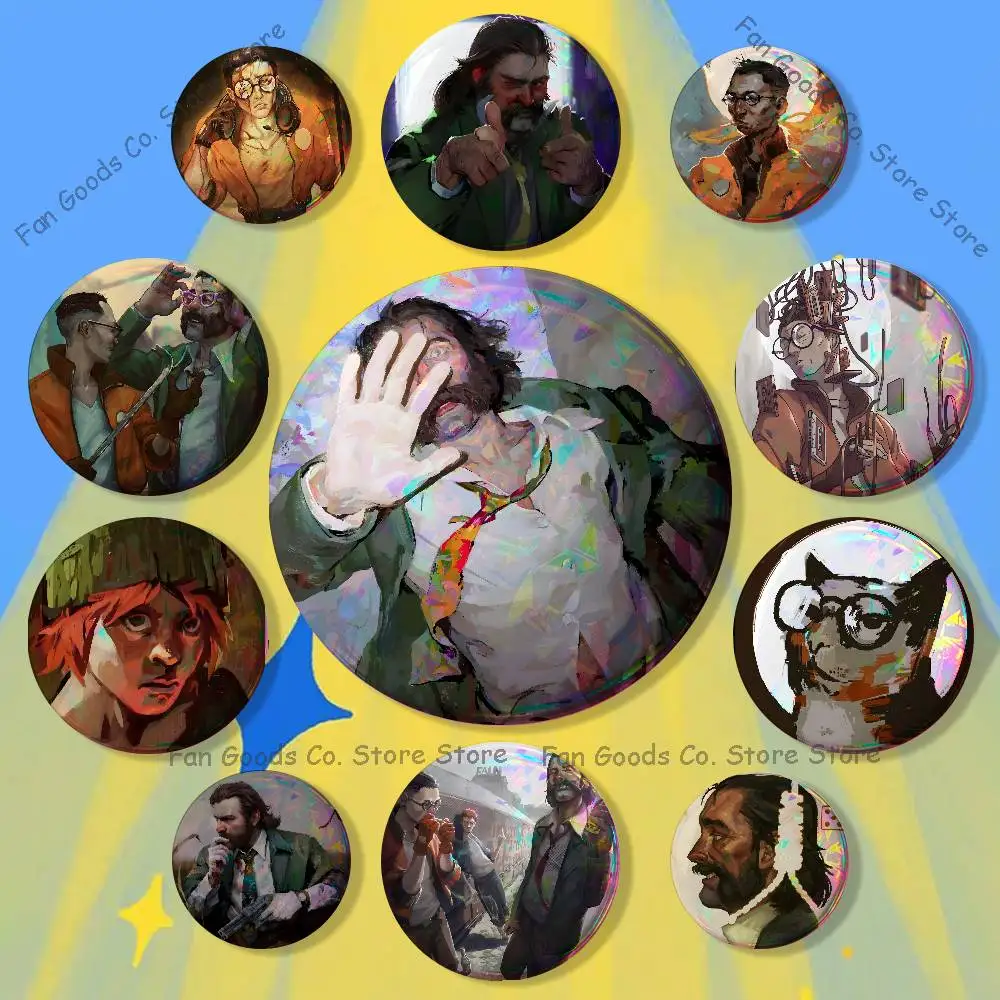 D-Disco Game E-Elysium Brooches for Backpack Accessories 25mm,32mm,48mm,58mm,75mm Round Enamel Pins Cartoon Badge
D-Disco Game E-Elysium Brooches for Backpack Accessories 25mm,32mm,48mm,58mm,75mm Round Enamel Pins Cartoon Badge