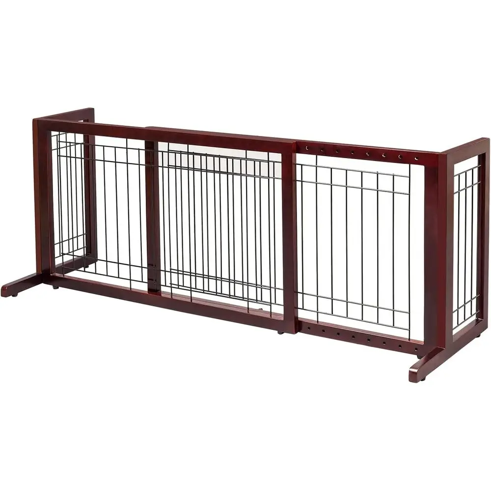 Adjustable Wooden Pet Gate, 37-68 Wide, for Stairs and Doorways, Cherry Finish
Adjustable Wooden Pet Gate, 37-68 Wide, for Stairs and Doorways, Cherry Finish