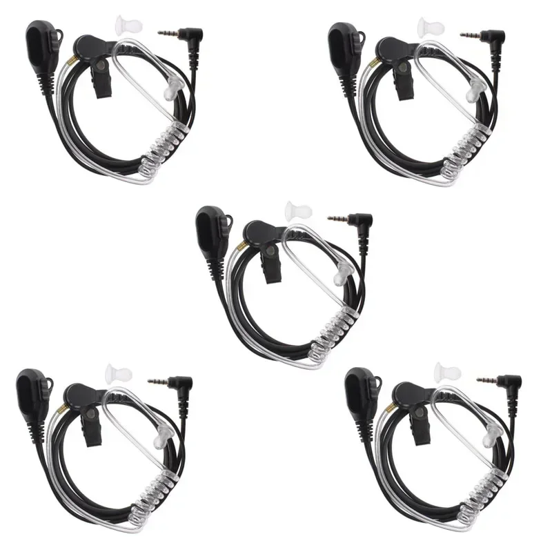 Lot 5pcs 1 Pin 3.5mm Air Tube Transceiver Earpiece PTT Mic Headset for Yaesu Vertex FT-10R FT-50R VX-3R VX-5R Walkie Talkie
Lot 5pcs 1 Pin 3.5mm Air Tube Transceiver Earpiece PTT Mic Headset for Yaesu Vertex FT-10R FT-50R VX-3R VX-5R Walkie Talkie