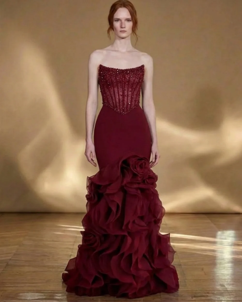 Customized Exquisite Women Jersey Rhinestone Beading A-line Evening Dresses Fashion Strapless Sleeveless Floor Lenght Party Gown
Customized Exquisite Women Jersey Rhinestone Beading A-line Evening Dresses Fashion Strapless Sleeveless Floor Lenght Party Gown