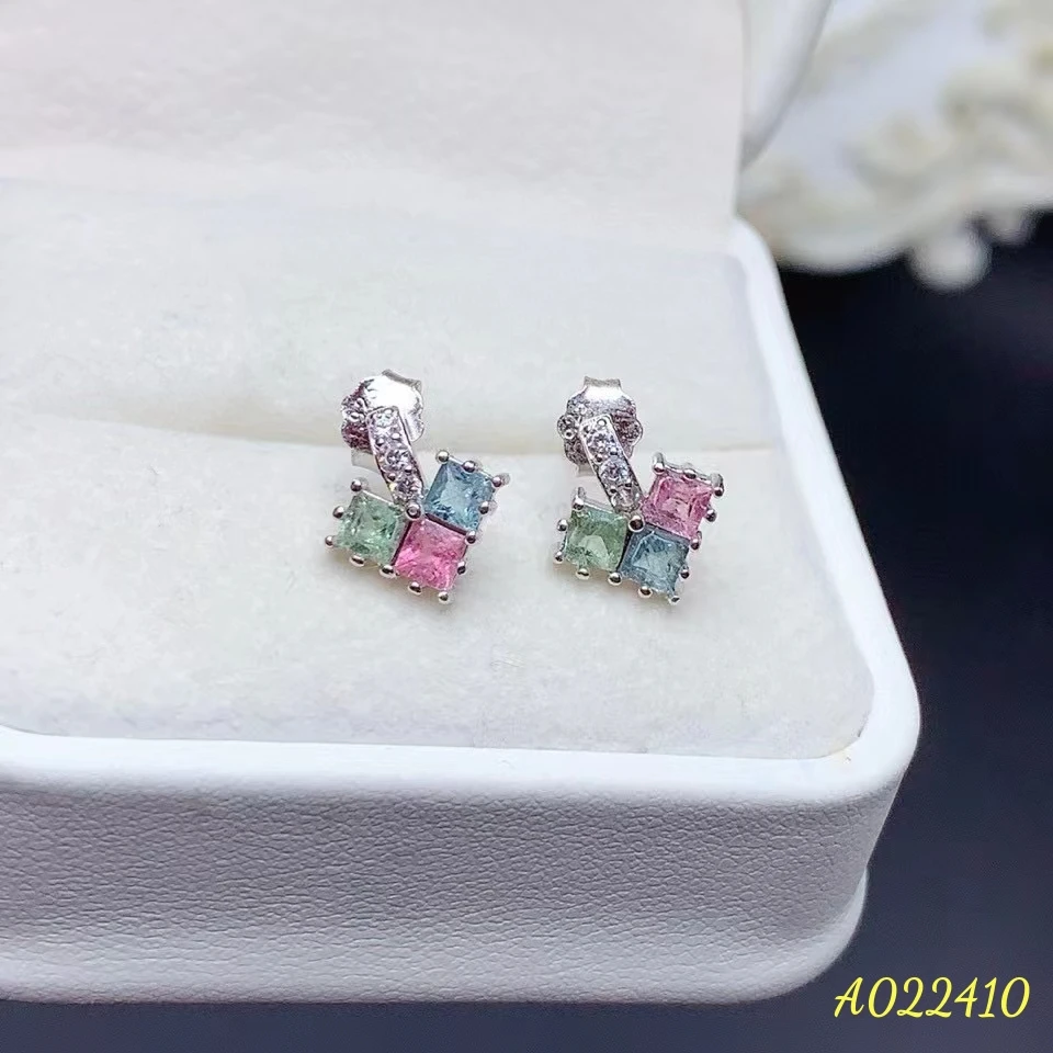 Natural Tourmaline Dopamine Colored Heart-shaped Women's Earrings S925 Pure Silver Exquisite Inlaid Gem Support Testing
Natural Tourmaline Dopamine Colored Heart-shaped Women's Earrings S925 Pure Silver Exquisite Inlaid Gem Support Testing