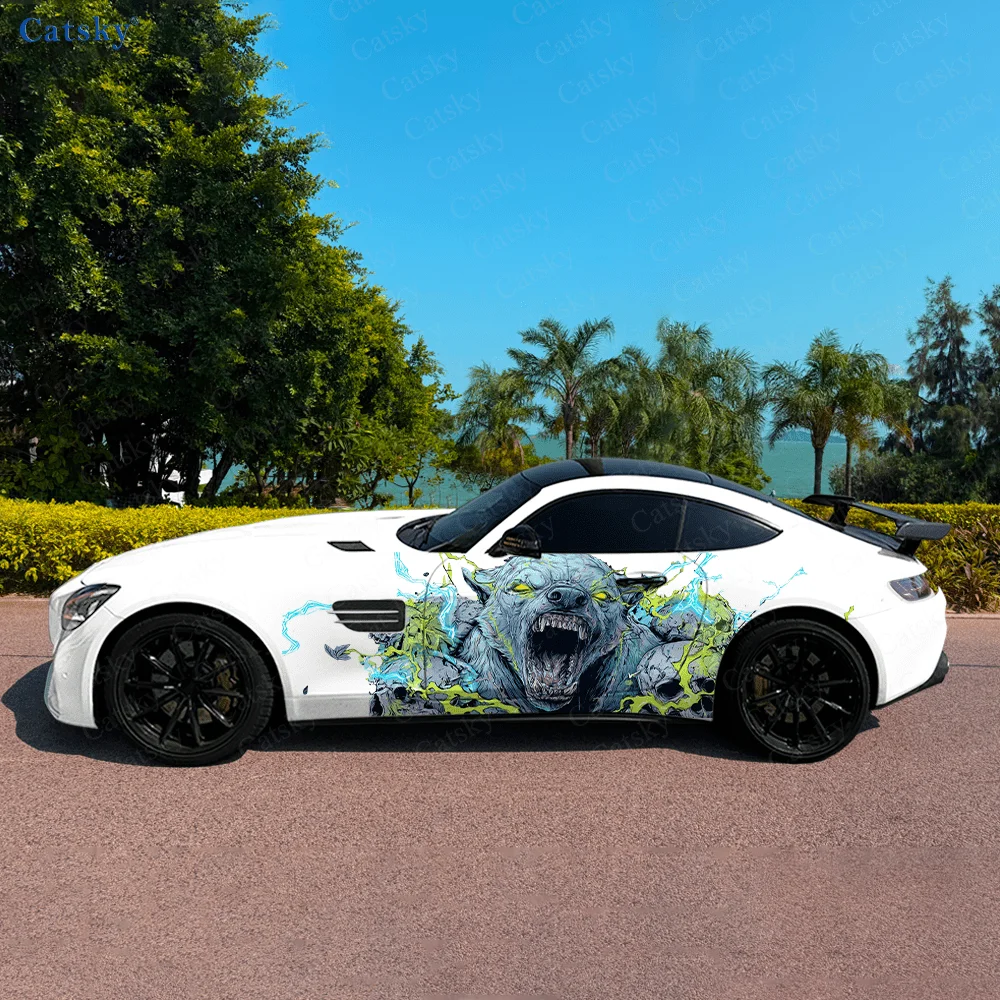 Scary Werewolf Roaring Car Vinyl Wraps Decal Self-adhesive PVC Sticker Suitable for Trucks SUV Decoration Auto Accessories Gift
Scary Werewolf Roaring Car Vinyl Wraps Decal Self-adhesive PVC Sticker Suitable for Trucks SUV Decoration Auto Accessories Gift