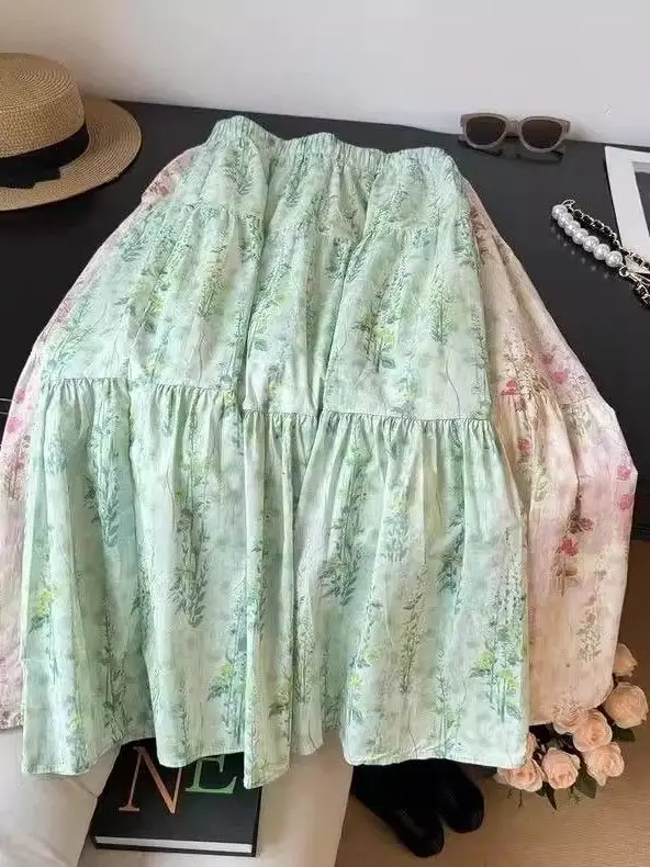 2026 New High Waist Floral Print Half Skirt Women's Summer Thin Simple Versatile Midi Pleated Skirt Elegant Slimming Design
2026 New High Waist Floral Print Half Skirt Women's Summer Thin Simple Versatile Midi Pleated Skirt Elegant Slimming Design