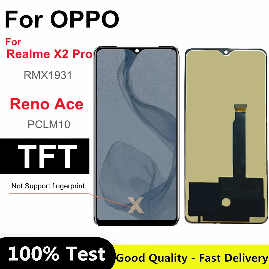 6,5 "TFT для Oppo Reno Ace PCLM10 ЖК-экран + сенсорная панель экран дигитайзер в сборе для Oppo Realme X2 Pro LCD
6,5 "TFT для Oppo Reno Ace PCLM10 ЖК-экран + сенсорная панель экран дигитайзер в сборе для Oppo Realme X2 Pro LCD