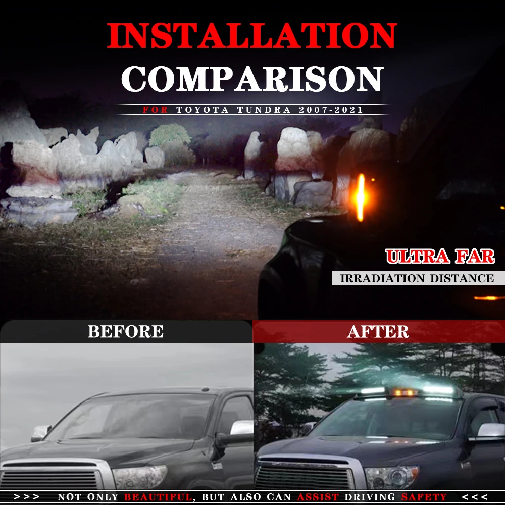 One Stop Factory High Quality Car Accessories Top LED Light Bar Roof Lights for Tundra
One Stop Factory High Quality Car Accessories Top LED Light Bar Roof Lights for Tundra