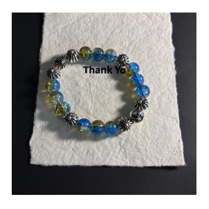Crojia Transparent Beads High Value Temperament Sense Fashion Versatile Personality Eight Silver Bead Style Couple Bracelet
Crojia Transparent Beads High Value Temperament Sense Fashion Versatile Personality Eight Silver Bead Style Couple Bracelet