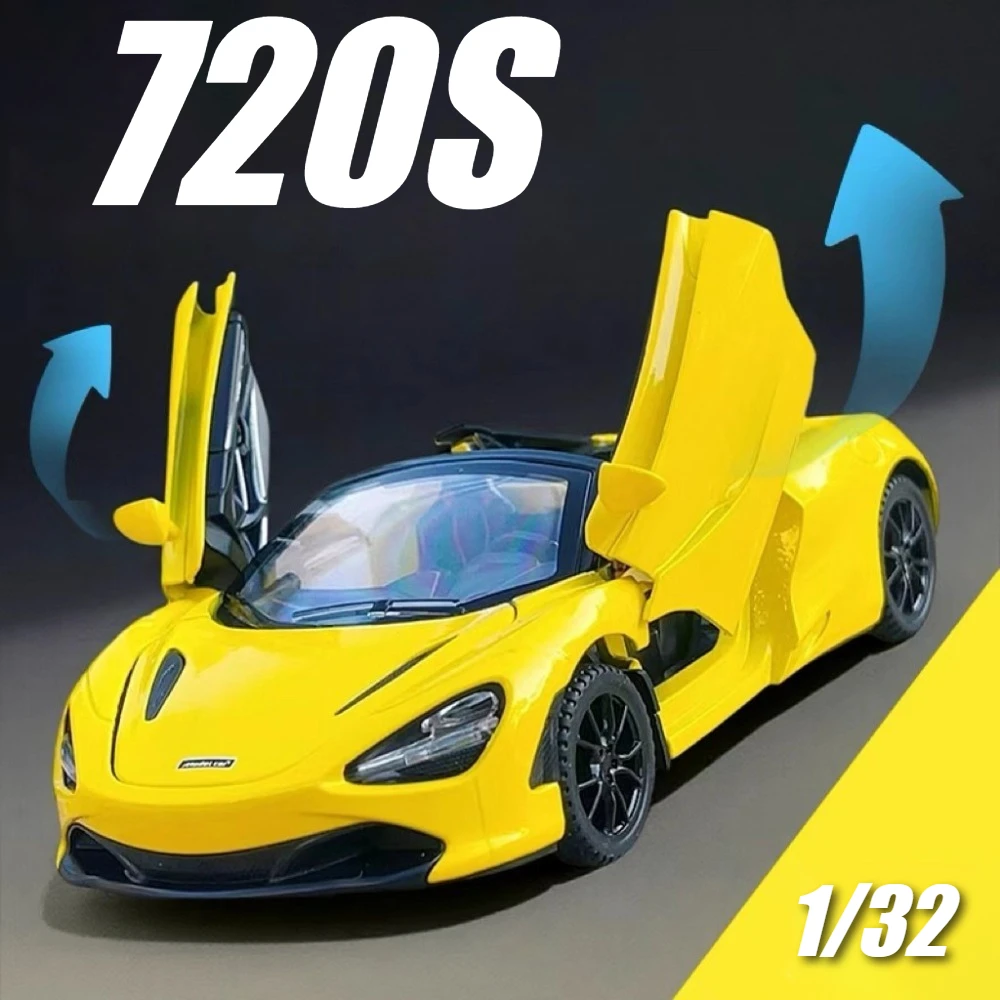 Масштаб 1:32, 720S, 765LT, модель игрушечного автомобиля, металлический литой под давлением, музыкальный светильник, двери с открытыми откатными миниатюрными транспортными средствами, коллекция подарков на день рождения
Масштаб 1:32, 720S, 765LT, модель игрушечного автомобиля, металлический литой под давлением, музыкальный светильник, двери с открытыми откатными миниатюрными транспортными средствами, коллекция подарков на день рождения