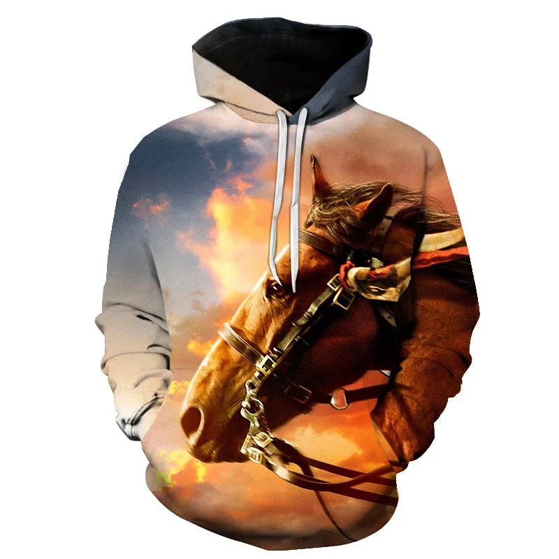 2021 Hot Sale Sweatshirt Men Women 3D Hoodies Print Horse Animal Pattern Pullover Unisex Casual Creative Oversized Hoodies Tops
2021 Hot Sale Sweatshirt Men Women 3D Hoodies Print Horse Animal Pattern Pullover Unisex Casual Creative Oversized Hoodies Tops