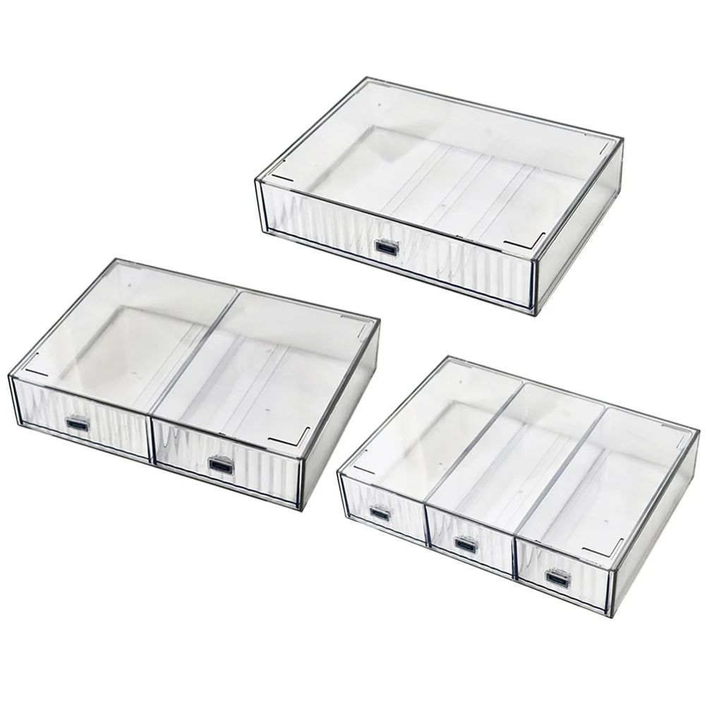 3pcs Transparent Multi-Drawer Plastic Desk Organizer For Stationery Cosmetics Office Storage Desktop Drawer Box Lightweight
3pcs Transparent Multi-Drawer Plastic Desk Organizer For Stationery Cosmetics Office Storage Desktop Drawer Box Lightweight