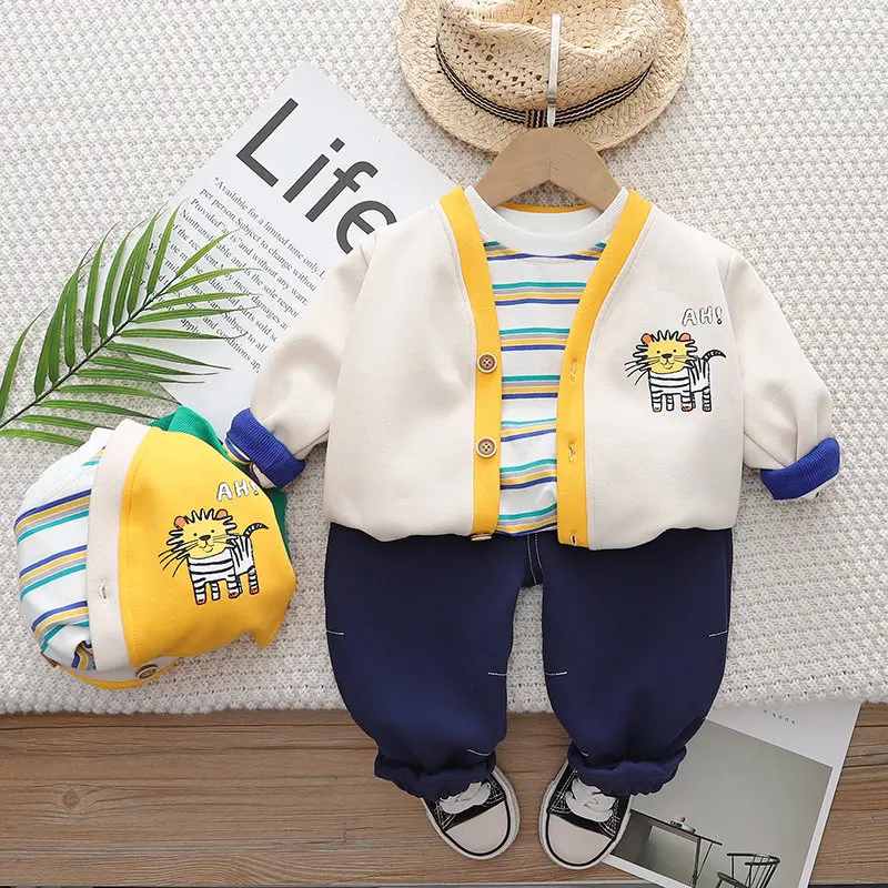 New Spring Autumn Children Fashion Clothes Kids Boys Girls Sport Coat Jacket T Shirt Pants 3Pcs/set Kids Toddler Sportswear
New Spring Autumn Children Fashion Clothes Kids Boys Girls Sport Coat Jacket T Shirt Pants 3Pcs/set Kids Toddler Sportswear