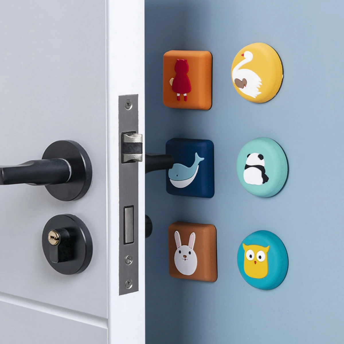 Cartoon Silicone Door Stoppers Mute Shock Absorption Wall Protection Safety Anti-collision Bumper Pad for Home Decoration
Cartoon Silicone Door Stoppers Mute Shock Absorption Wall Protection Safety Anti-collision Bumper Pad for Home Decoration