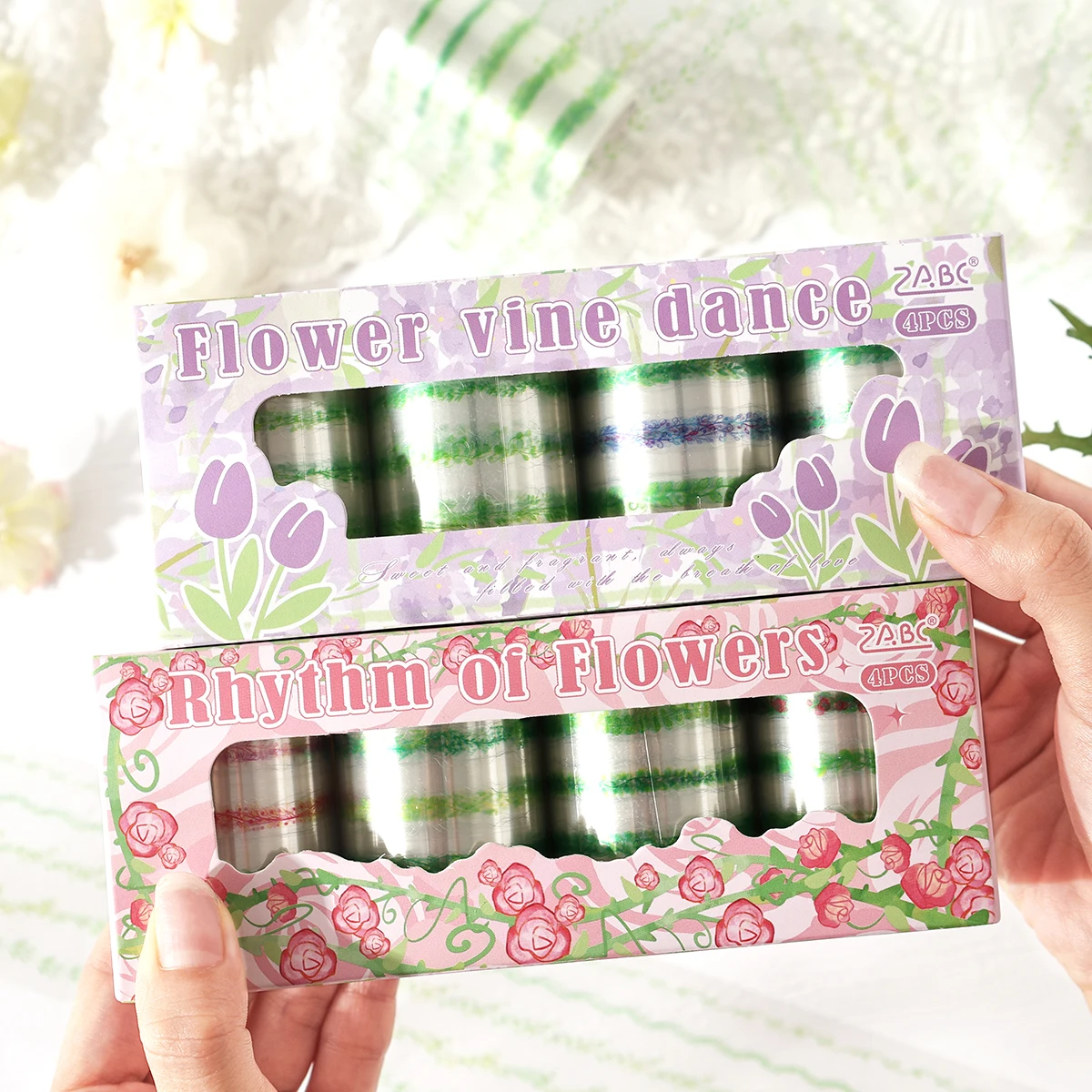 4 рулона/коробка, набор лент с цветочным узором, подходит для справочников своими руками, предметов, украшения для подарочной упаковки, изысканных декоративных принадлежностей
4 рулона/коробка, набор лент с цветочным узором, подходит для справочников своими руками, предметов, украшения для подарочной упаковки, изысканных декоративных принадлежностей