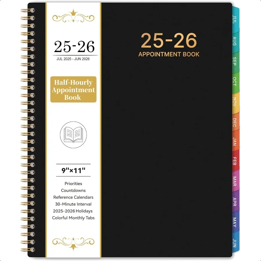 20252026 Appointment Book 20252026 Academic Large 9" x 11" July 2025 June 2026 Daily Hourly with 30Minute Interval Weekly Mo
20252026 Appointment Book 20252026 Academic Large 9" x 11" July 2025 June 2026 Daily Hourly with 30Minute Interval Weekly Mo