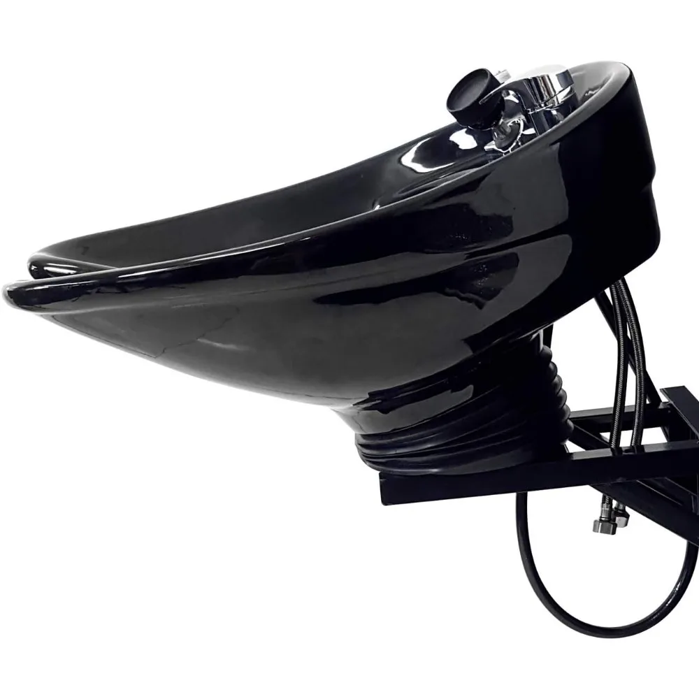 Fully Tilting and Wall-Mounted Ceramic Shampoo Bowl, Black Salon Sink, Beauty Salon Equipment for Hair Stylists - TLC-B07-WT - e
Fully Tilting and Wall-Mounted Ceramic Shampoo Bowl, Black Salon Sink, Beauty Salon Equipment for Hair Stylists - TLC-B07-WT - e