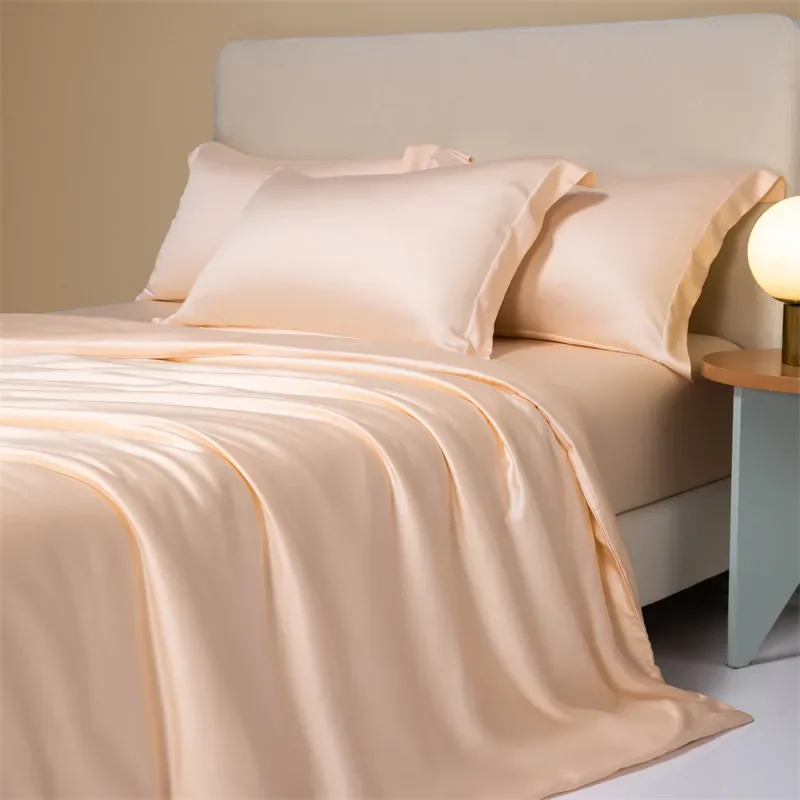 High-End 120S Natural Fabric Bedding Sets Summer Cooling Ice Silk Fitted Sheet Set Skin Friendly Comfortable Bedclothes for Home
High-End 120S Natural Fabric Bedding Sets Summer Cooling Ice Silk Fitted Sheet Set Skin Friendly Comfortable Bedclothes for Home