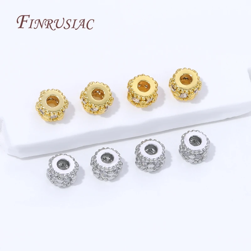 5/10Pcs 18K Gold Plated Spacer Beads For Jewelry Making,Zircon Round Beads Separators,Necklaces Bead DIY Jewelry Accessories
5/10Pcs 18K Gold Plated Spacer Beads For Jewelry Making,Zircon Round Beads Separators,Necklaces Bead DIY Jewelry Accessories