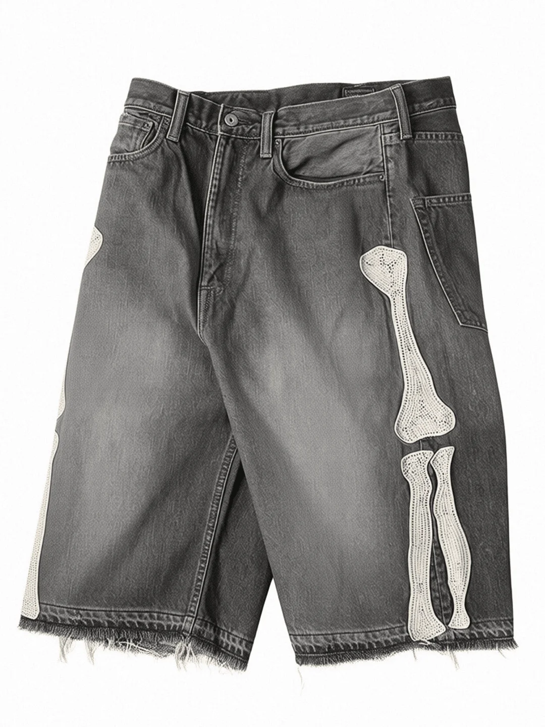 Y2k Casual Embroidered Bone Retro Denim Shorts For Men Women
Y2k Casual Embroidered Bone Retro Denim Shorts For Men Women