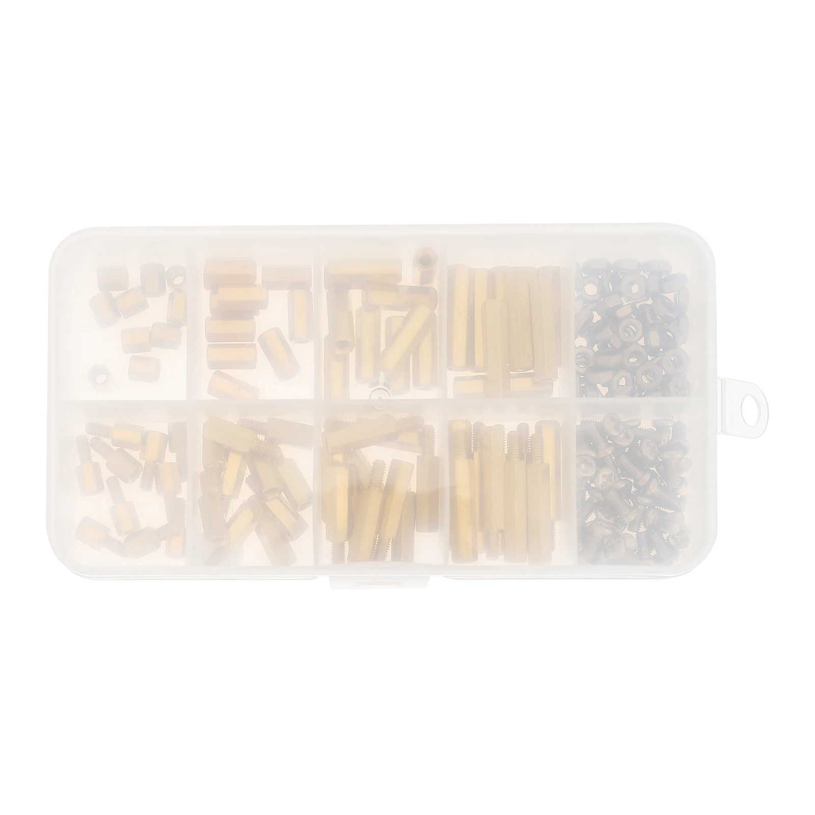 180 Pcs Copper off Kit Brass Columns Male Female Spacer Assortment High Quality Long Service Life
180 Pcs Copper off Kit Brass Columns Male Female Spacer Assortment High Quality Long Service Life