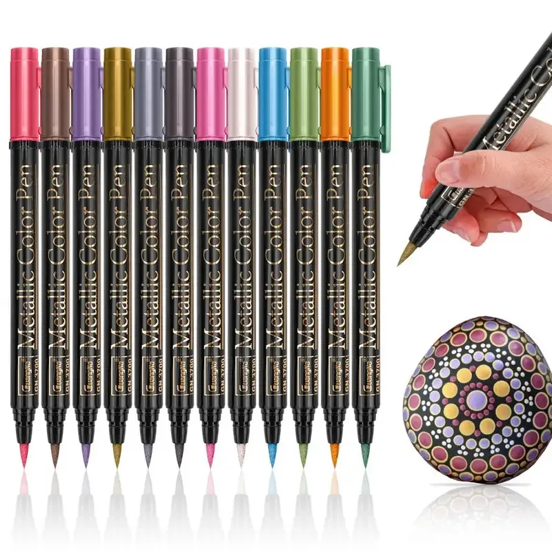 12/24 Colors Soft Tip and Hard Nib Drawing Marker Painting Marking Coloring Pen for Black Paper Calligraphy Art Pen Painting
12/24 Colors Soft Tip and Hard Nib Drawing Marker Painting Marking Coloring Pen for Black Paper Calligraphy Art Pen Painting