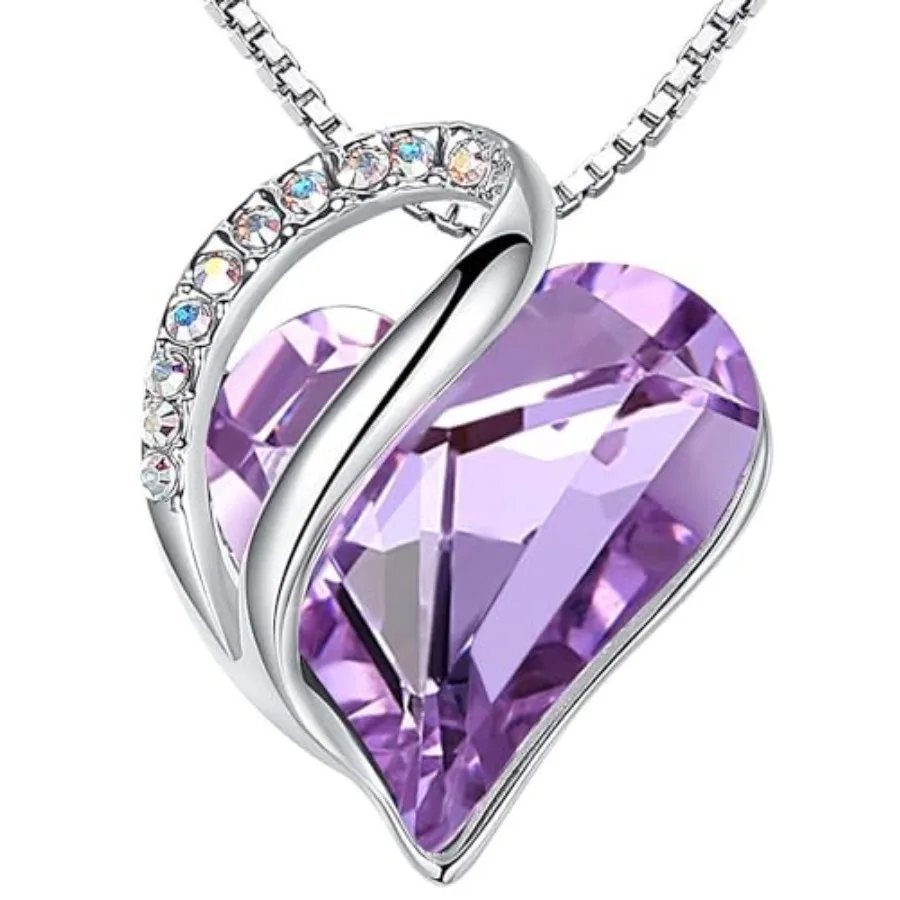 Gift Necklaces for Women, Infinity Love Birthstone Heart Crystal Pendant, Birthday Anniversary Jewelry for Wife, Mom, and Her,
Gift Necklaces for Women, Infinity Love Birthstone Heart Crystal Pendant, Birthday Anniversary Jewelry for Wife, Mom, and Her,