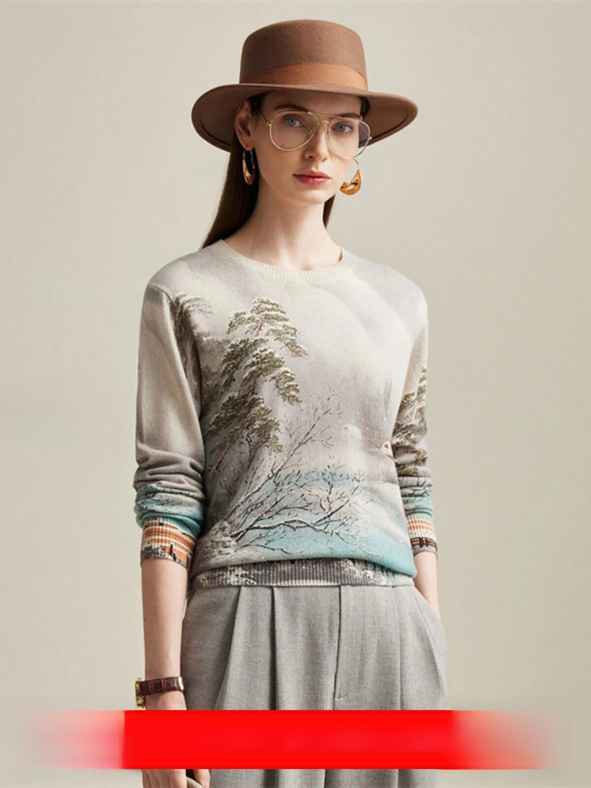 Elegant Cashmere Knitted Long Sleeve round Neck Sweater Printed Chinese Style Women's Fashionable Commute Straight Fit Woolen...
Elegant Cashmere Knitted Long Sleeve round Neck Sweater Printed Chinese Style Women's Fashionable Commute Straight Fit Woolen...