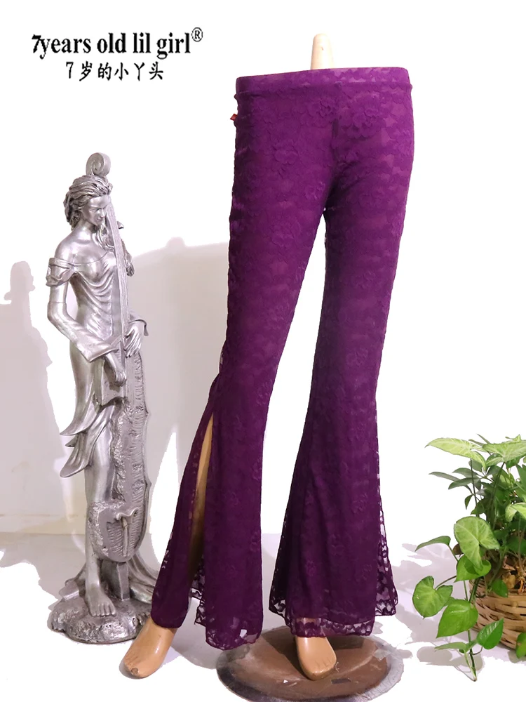 Tribal Fusionbelly Dance Pants Lace Gothic Tribal Belly Dance Flare Pants With Tape DC60
Tribal Fusionbelly Dance Pants Lace Gothic Tribal Belly Dance Flare Pants With Tape DC60