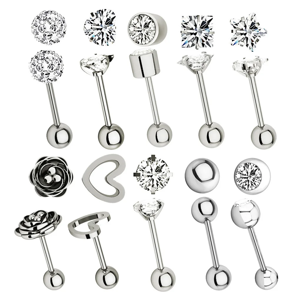 Zircon Earrings Set Stainless Steel High Polish Non-Toxic Comfortable Daily Wear Jewelry Gift For Women Piercing Mix
Zircon Earrings Set Stainless Steel High Polish Non-Toxic Comfortable Daily Wear Jewelry Gift For Women Piercing Mix