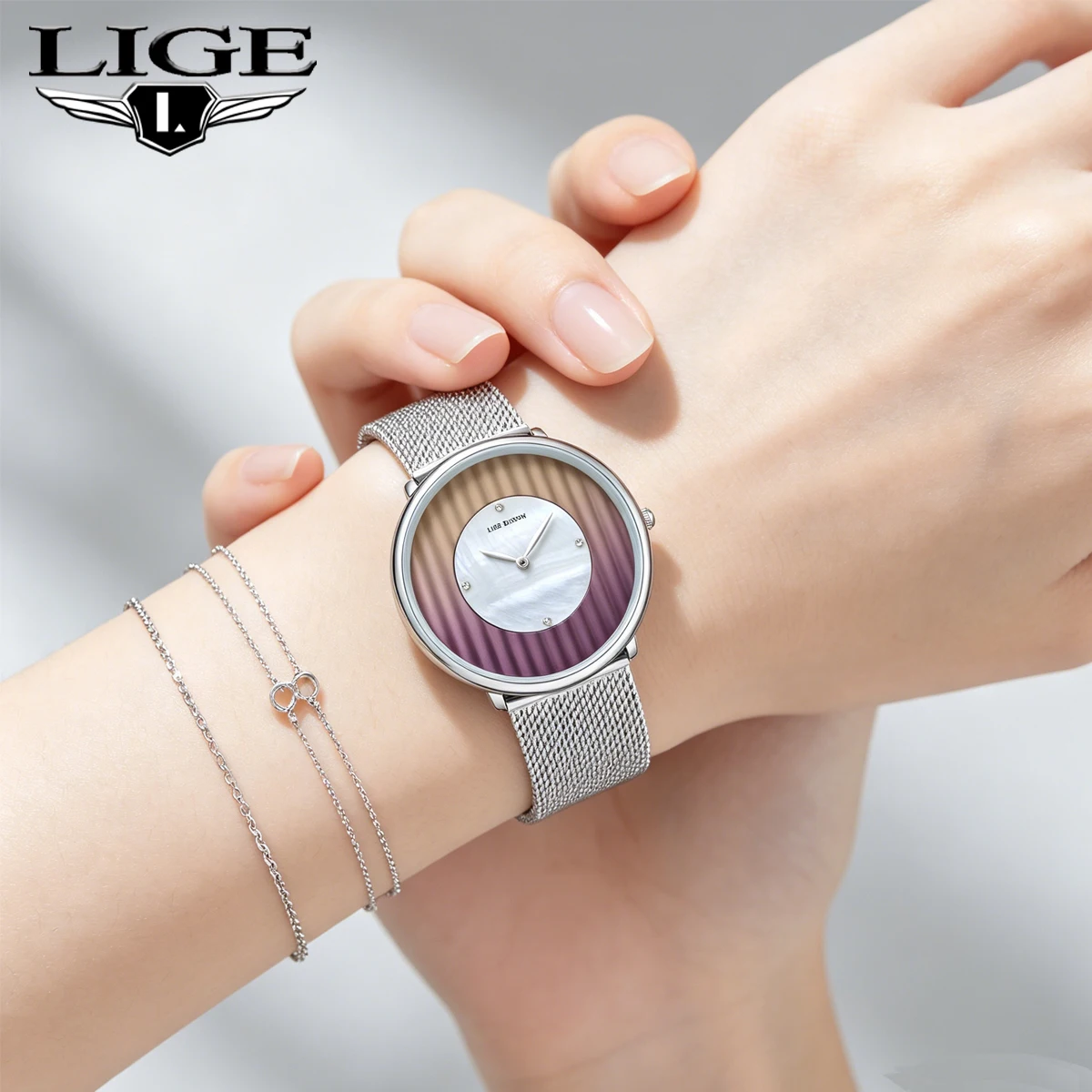 LIGE Women Watch Top Luxury Brand Steel Mesh Waterproof Ladies Watches Flower Quartz Female Wristwatch Charming Girl Clock
LIGE Women Watch Top Luxury Brand Steel Mesh Waterproof Ladies Watches Flower Quartz Female Wristwatch Charming Girl Clock