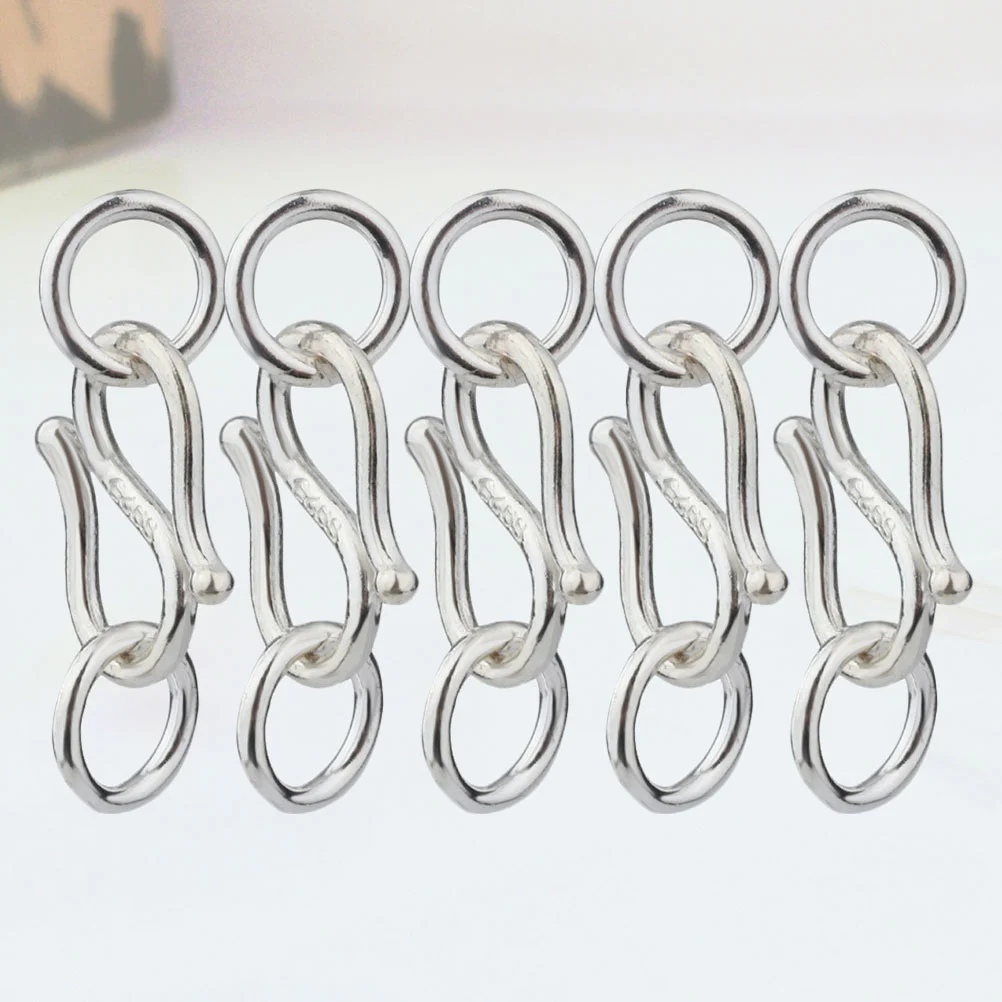5 Pcs Silver Jewelry Accessories S Clasp W Shape Bracelet Necklace Connector Safe Alloy For Projects
5 Pcs Silver Jewelry Accessories S Clasp W Shape Bracelet Necklace Connector Safe Alloy For Projects