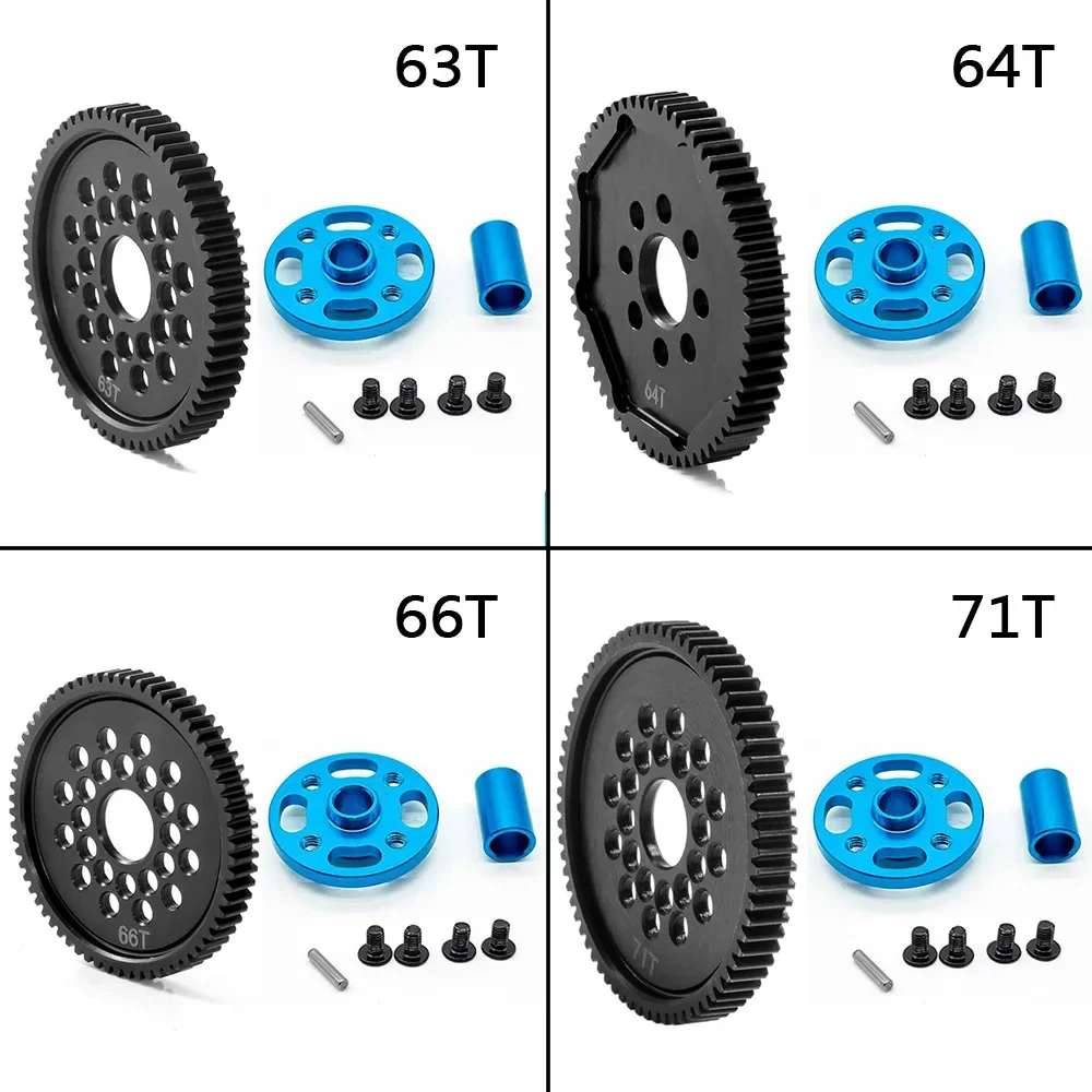 63T-71T Metal Spur Gear Set for Tamiya TT-02 TT02 1/10 RC Car, 54500 High Speed Gear & Mount Upgrade Parts
63T-71T Metal Spur Gear Set for Tamiya TT-02 TT02 1/10 RC Car, 54500 High Speed Gear & Mount Upgrade Parts