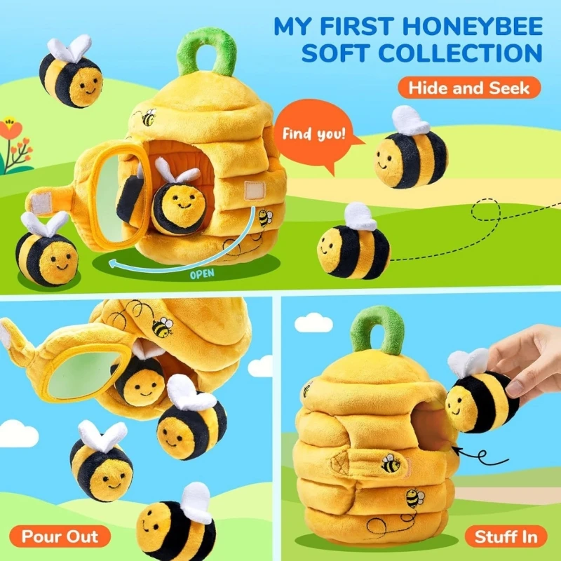 54DA Educational House Plush Doll Sensory Rattle Toy for Toddler Hand Grasp Skill
54DA Educational House Plush Doll Sensory Rattle Toy for Toddler Hand Grasp Skill
