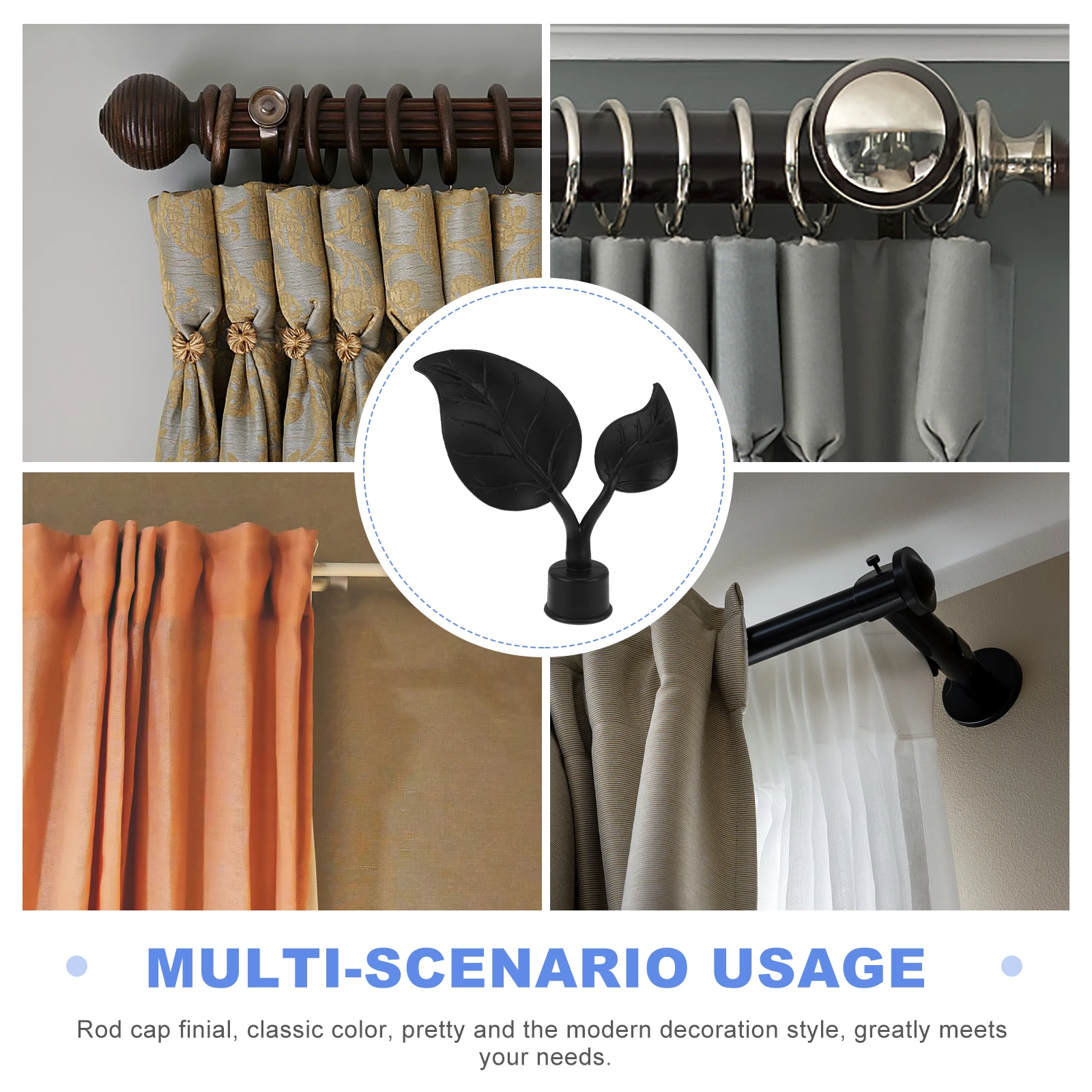 4pcs Finials Ends Only Modern Decorative Rod Decoration Plastic Finial For Curtain Rods End Caps Matte Finish Curtain
4pcs Finials Ends Only Modern Decorative Rod Decoration Plastic Finial For Curtain Rods End Caps Matte Finish Curtain