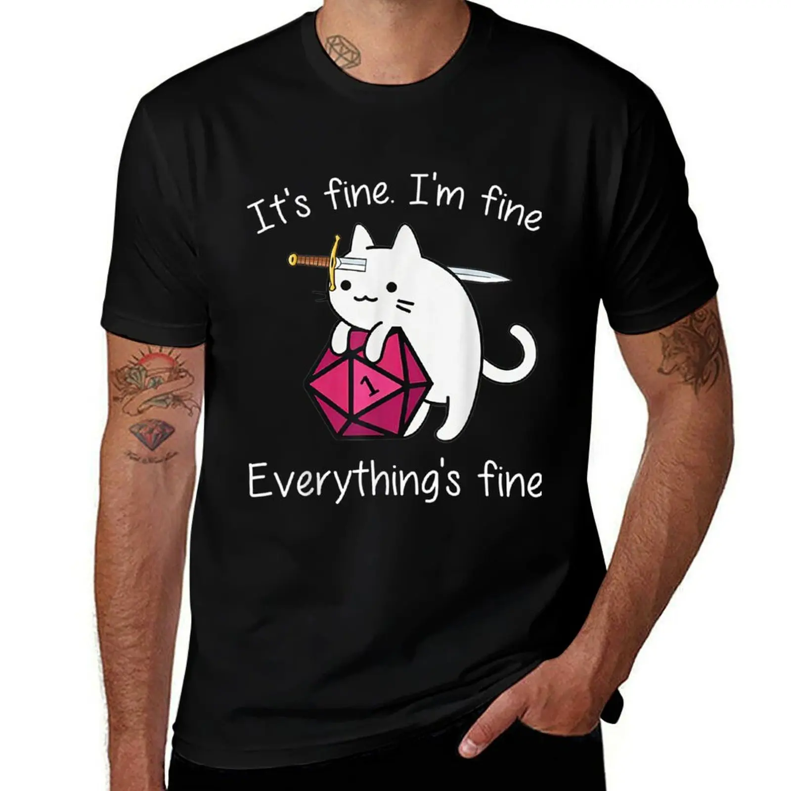 It's Fine I'm Fine Everything's Fine Cats T-Shirt t shirts for man graphic vintage man t shirt luxury t shirt man cotton T-Shirt
It's Fine I'm Fine Everything's Fine Cats T-Shirt t shirts for man graphic vintage man t shirt luxury t shirt man cotton T-Shirt