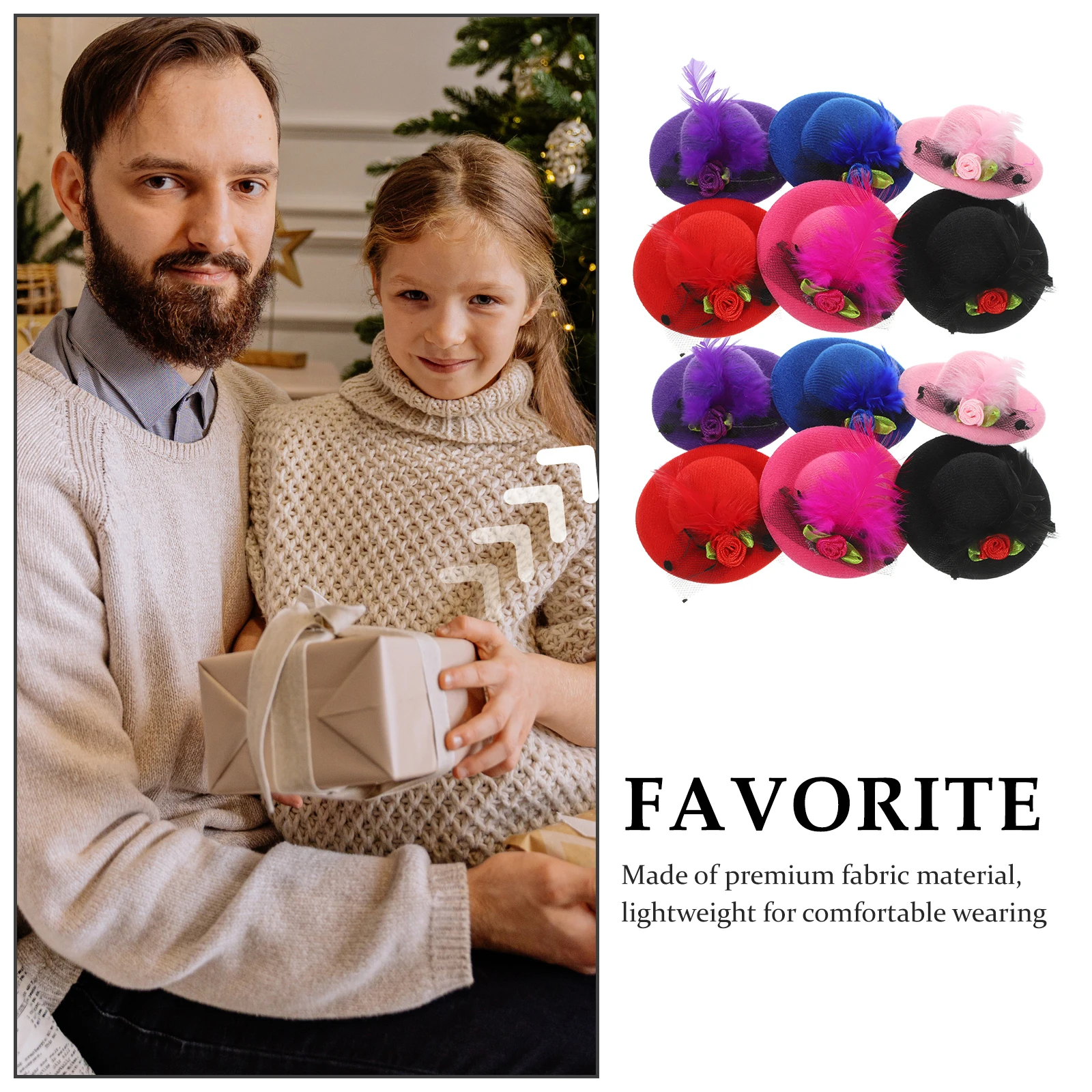 12pcs Mini Fascinators Women Hat Hairpin Clips Fabric Fascinator Wedding Tea Party Headwear Accessories Creative Shape
12pcs Mini Fascinators Women Hat Hairpin Clips Fabric Fascinator Wedding Tea Party Headwear Accessories Creative Shape