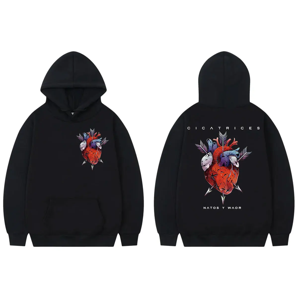 Rapper Natos Y Waor Cicatrices Graphic Hoodie Fashion Hip Hop Long Sleeve Sweatshirts Men Women Clothing Y2k Oversized Pullovers
Rapper Natos Y Waor Cicatrices Graphic Hoodie Fashion Hip Hop Long Sleeve Sweatshirts Men Women Clothing Y2k Oversized Pullovers