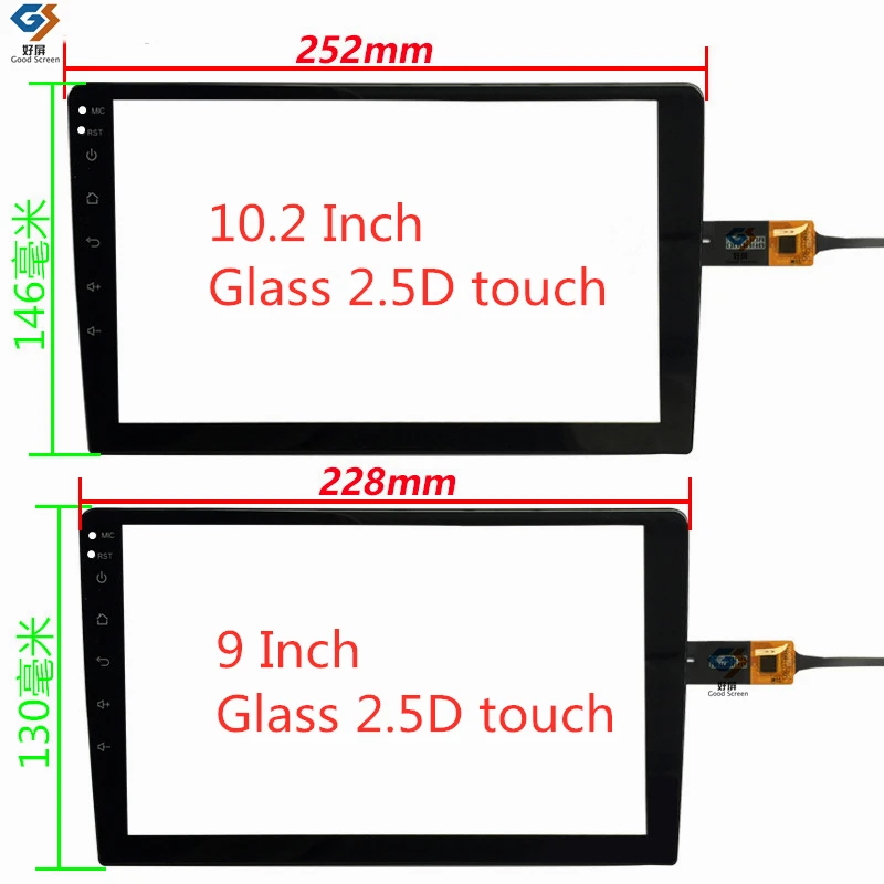 10.2 Inch GPS car touch screen P/N XCPG-015 FPC Radio navigation map touch screen digitizer sensor
10.2 Inch GPS car touch screen P/N XCPG-015 FPC Radio navigation map touch screen digitizer sensor