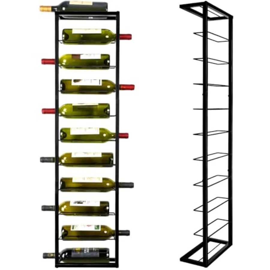 Wall Mounted : Metal Hanging 10 Bottle - Black Storage
Wall Mounted : Metal Hanging 10 Bottle - Black Storage