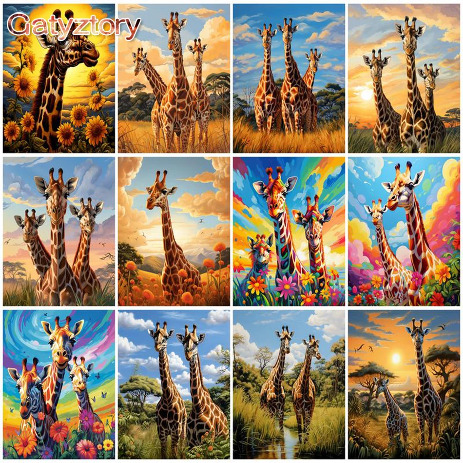 GATYZTORY Painting By Numbers HandPainted Giraffe DIY Animal On Canvas Home Children Adults Kits Home Decoration Gift Wall Art
GATYZTORY Painting By Numbers HandPainted Giraffe DIY Animal On Canvas Home Children Adults Kits Home Decoration Gift Wall Art