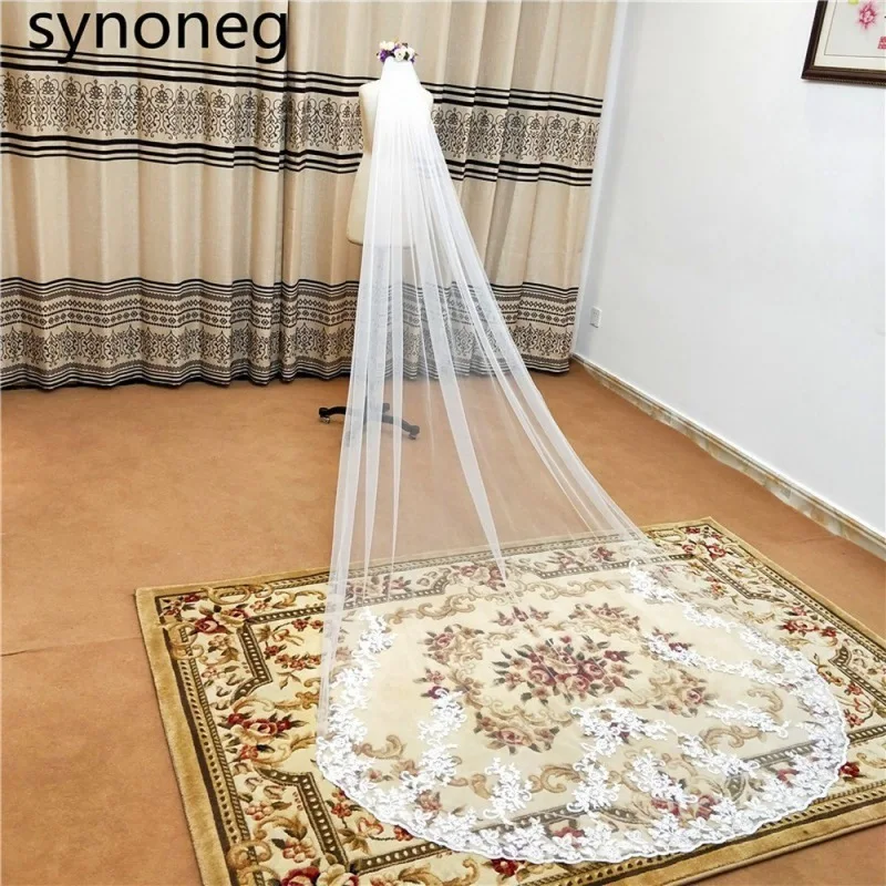 Veil Embroidered White Discount Cathedral Wedding Accessories Veil White Lace Edge Veil Ivory Appliqued Real Photo Bridal Veil
Veil Embroidered White Discount Cathedral Wedding Accessories Veil White Lace Edge Veil Ivory Appliqued Real Photo Bridal Veil