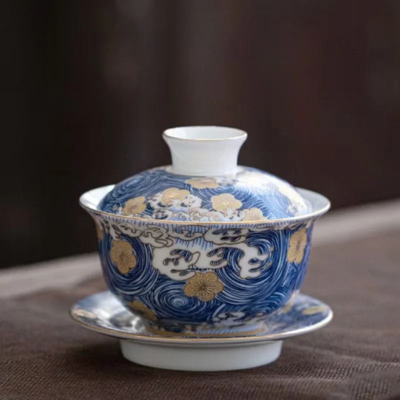 Ceramic Gaiwan Handpainted Tea Cup Tureen 150ml
Ceramic Gaiwan Handpainted Tea Cup Tureen 150ml