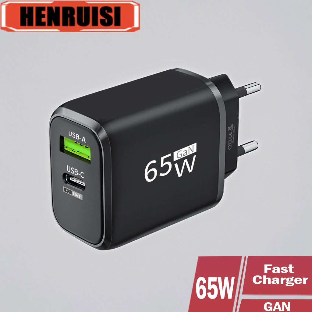 GAN 65W PD USB chargeur Type C chargeur rapide adaptateur secteur pour iPhone 15 Xiaomi Huawei Samsung téléphone portable charge
GAN 65W PD USB chargeur Type C chargeur rapide adaptateur secteur pour iPhone 15 Xiaomi Huawei Samsung téléphone portable charge