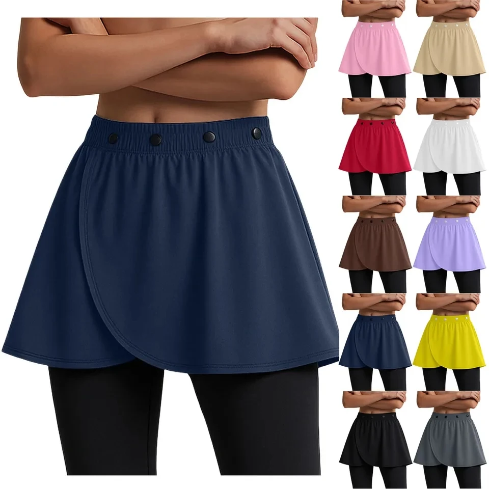Womens Yoga Tennis Cover Up Wrap Skirt Covering Workout Running Short Skirts With Adjustable Button Elastic Waist Mini Skirt
Womens Yoga Tennis Cover Up Wrap Skirt Covering Workout Running Short Skirts With Adjustable Button Elastic Waist Mini Skirt