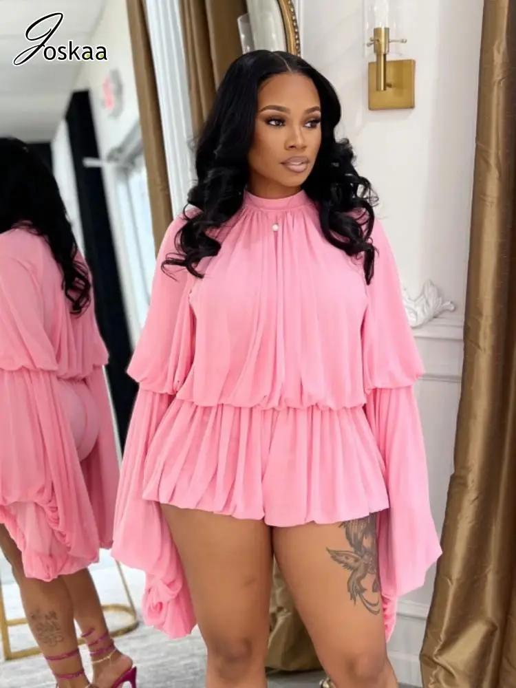 Joskaa 2025 Women 2 Piece Set Sexy Crew Neck Lantern Sleeve Tops Shorts Matching Party Club Outfits Holiday Sets Beachwear S-XXL
Joskaa 2025 Women 2 Piece Set Sexy Crew Neck Lantern Sleeve Tops Shorts Matching Party Club Outfits Holiday Sets Beachwear S-XXL