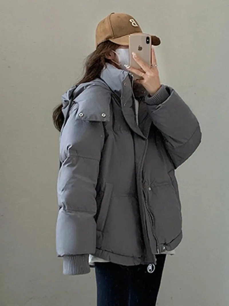 Hooded Thiened down Cotton Coat Bread Sle Winter New Arrival Korean Version Loose Fit Zipper
Hooded Thiened down Cotton Coat Bread Sle Winter New Arrival Korean Version Loose Fit Zipper
