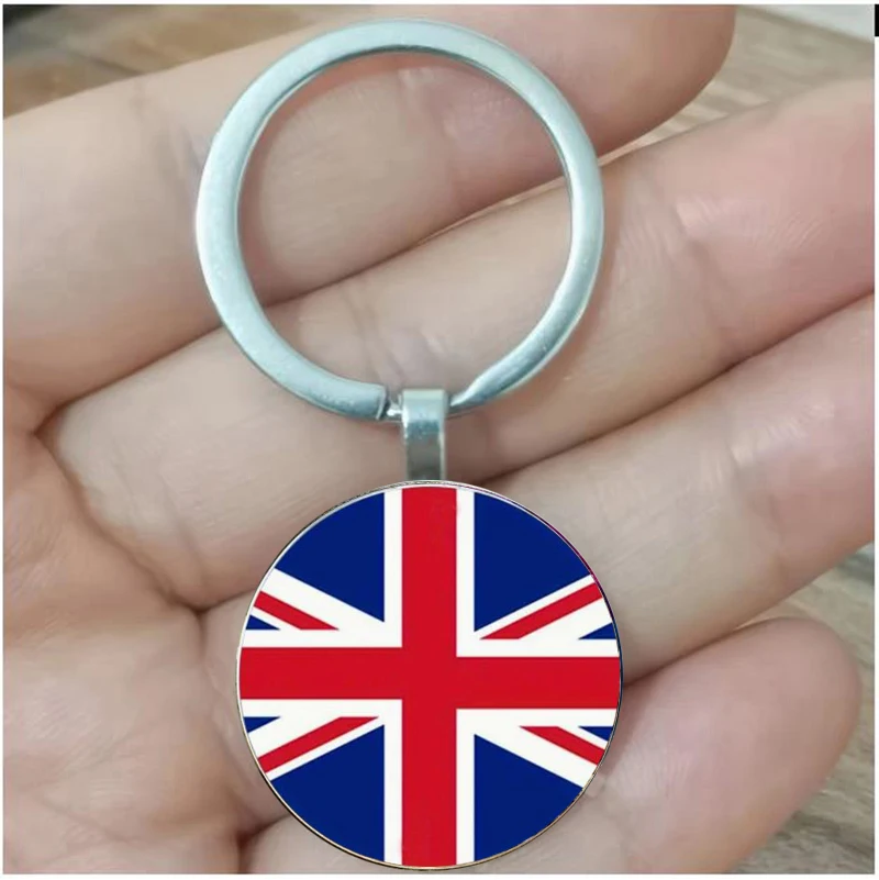 British flag key chain - elegant zinc alloy pendant and round glass, - Halloween, Christmas and Thanksgiving are suitable for fa
British flag key chain - elegant zinc alloy pendant and round glass, - Halloween, Christmas and Thanksgiving are suitable for fa