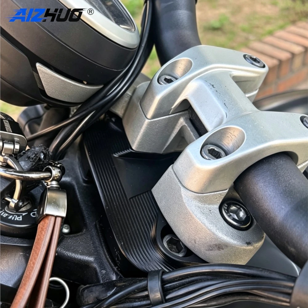 Motorcycle CNC Handlebar Risers Fit For Ducati Scrambler 400 800 1100 Scrambler1100 Clamp Mount Handle Bar Riser Move Back Parts