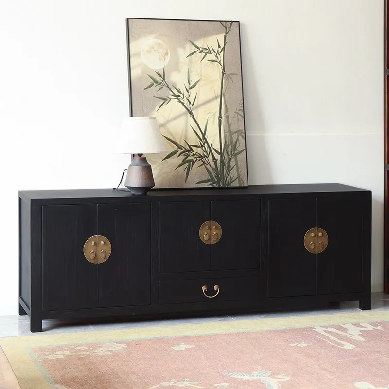 TV cabinet black lacquer retro living room decorative cabinet medieval floor cabinet
TV cabinet black lacquer retro living room decorative cabinet medieval floor cabinet