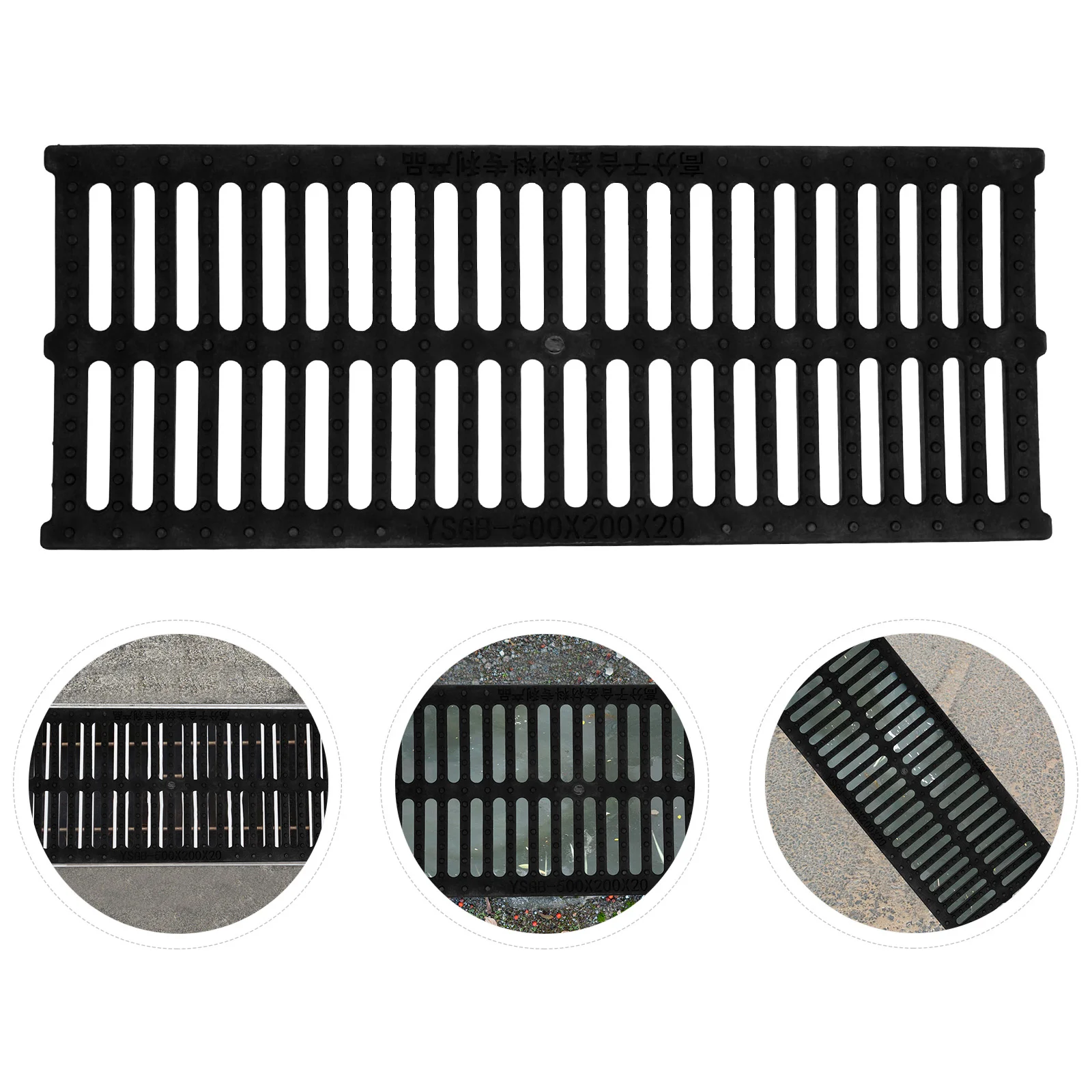 Drainage Grate 500x200x20mm Resin Manhole Cover Outdoor Sewer Trench Accessory Sturdy Plastic Grate for City Restaurant Kitchen
Drainage Grate 500x200x20mm Resin Manhole Cover Outdoor Sewer Trench Accessory Sturdy Plastic Grate for City Restaurant Kitchen