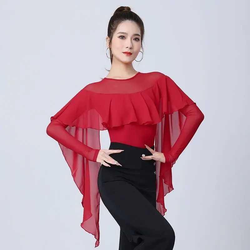 Modern Dance One-Piece Women's Me Splice Ele Social Waltz Classical Practice Dance Lotus Le Top Polyester Long P...
Modern Dance One-Piece Women's Me Splice Ele Social Waltz Classical Practice Dance Lotus Le Top Polyester Long P...